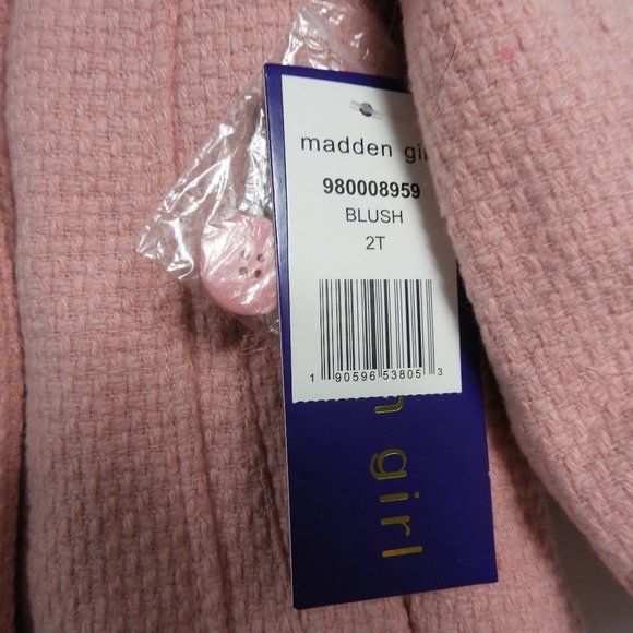 C739 Madden Girl Pink Pea Coat - Picture 4 of 7